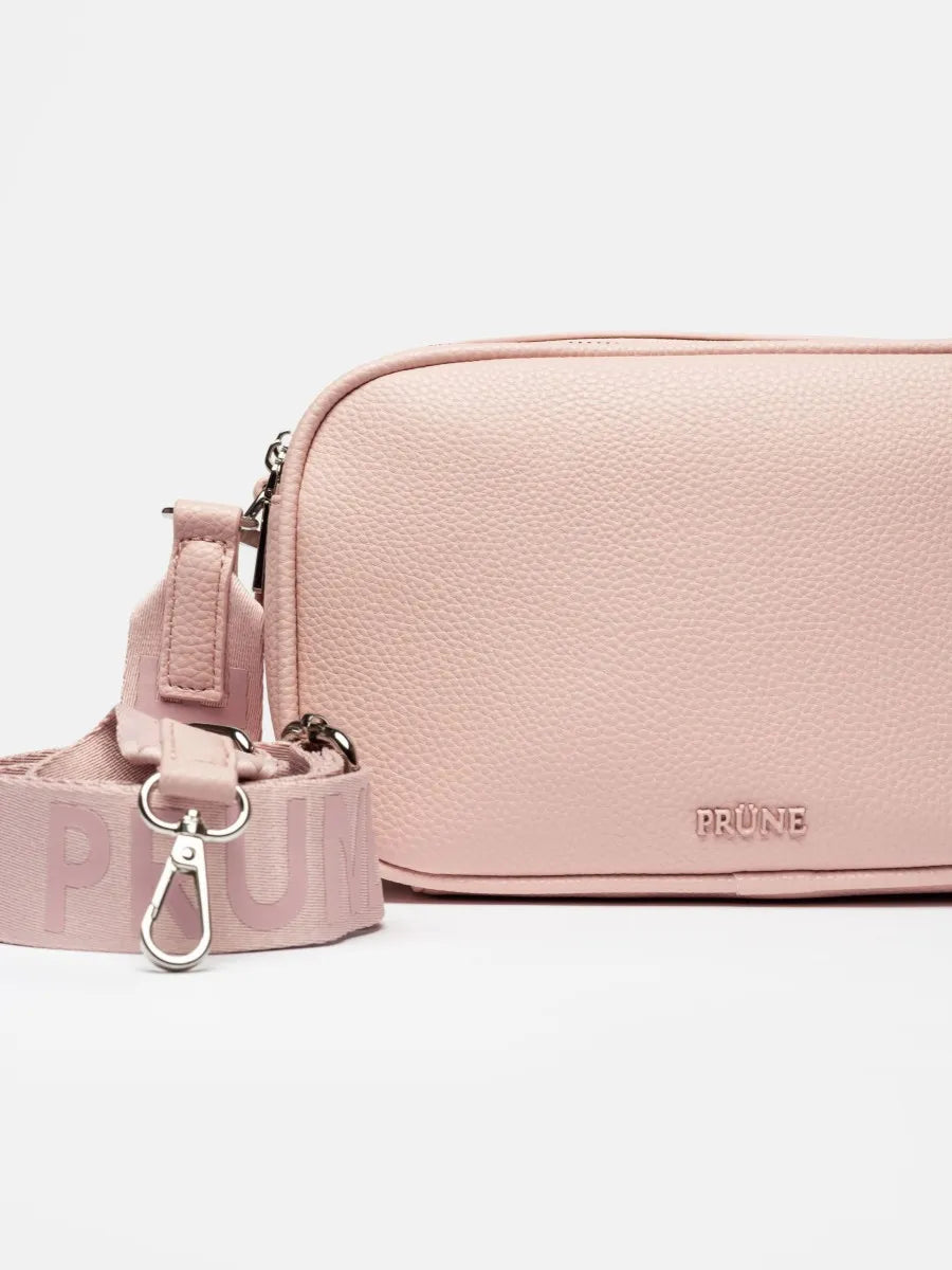 BANDOLERA ADISA EFECTO CUERO ROSE