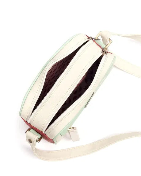 Bandolera Shitake Beige/Granate