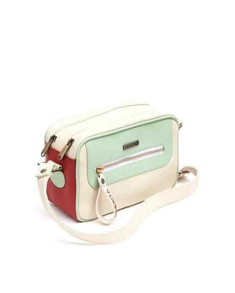 Bandolera Shitake Beige/Granate