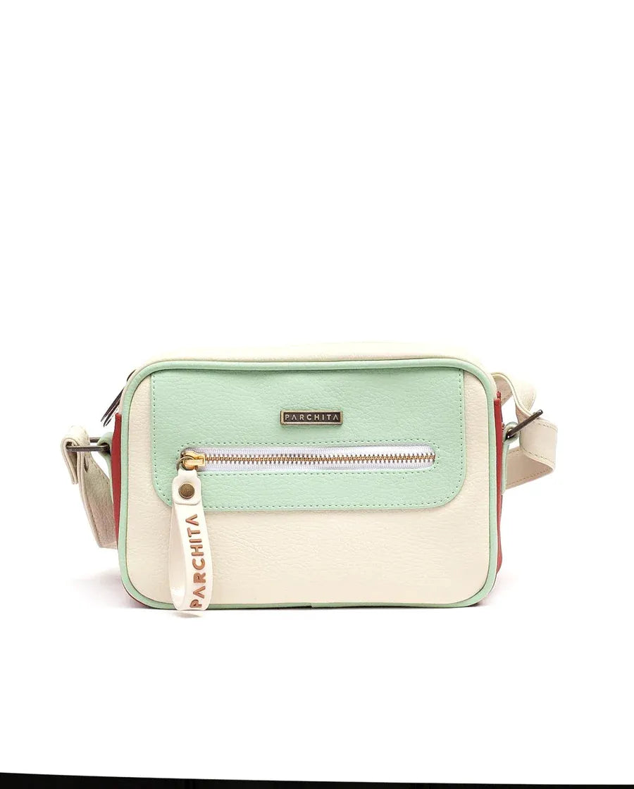 Bandolera Shitake Beige/Granate