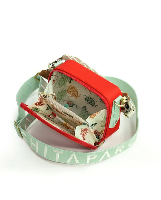 Cartera Flora Petit Rojo