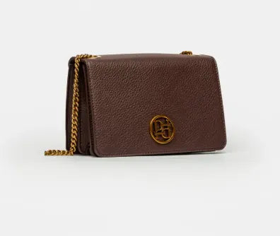 BANDOLERA LOLA EFECTO CUERO CHOCOLATE