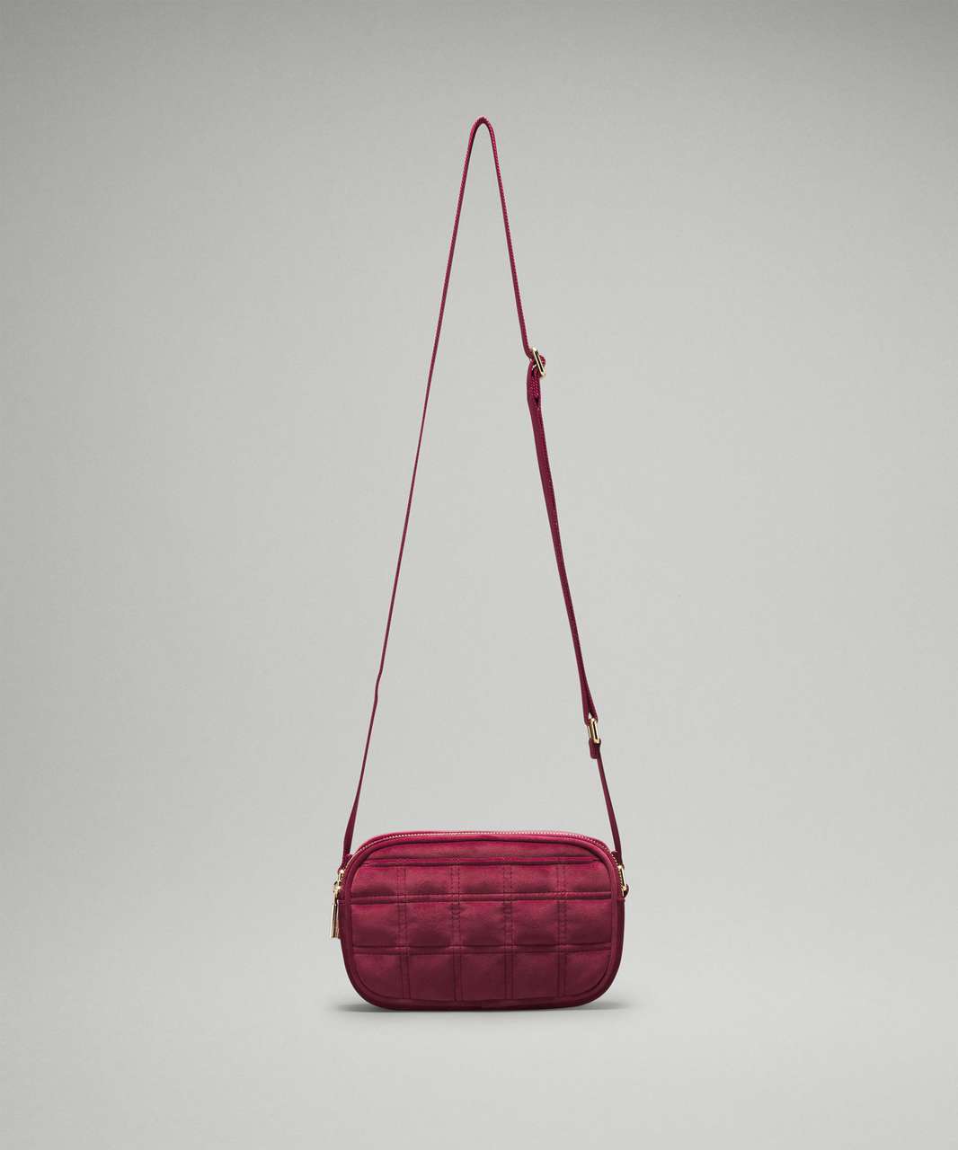 Crossbody Camera Bag 2L *Quilted Velour Vino