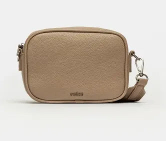 MINI BAG ADISA EFECTO CUERO TAUPE