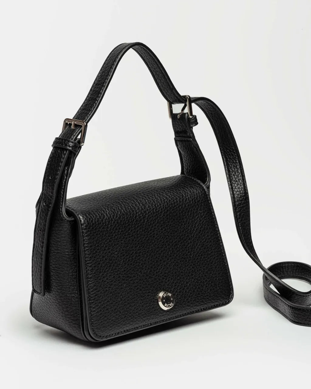 BANDOLERA YORKER EFECTO CUERO NEGRO