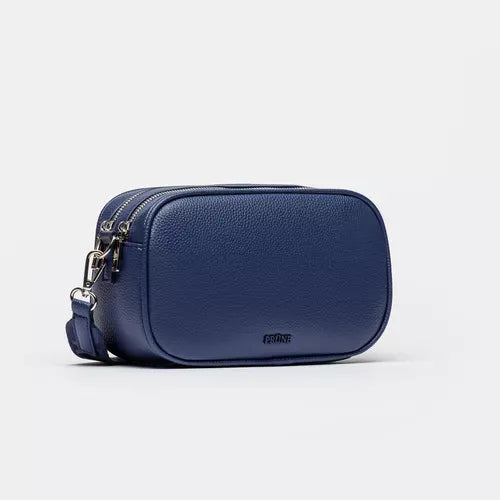 BANDOLERA ADISA EFECTO CUERO AZUL