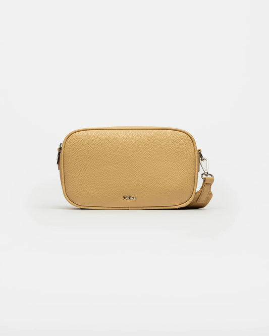 BANDOLERA ADISA EFECTO CUERO BEIGE