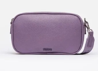BANDOLERA ADISA EFECTO CUERO LAVANDA