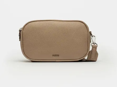 BANDOLERA ADISA EFECTO CUERO TAUPE
