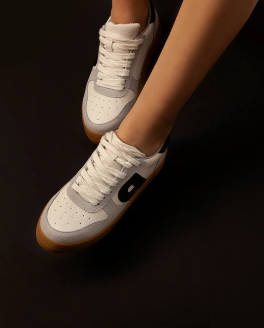 Tenis Amalia Gris X Negro T-36