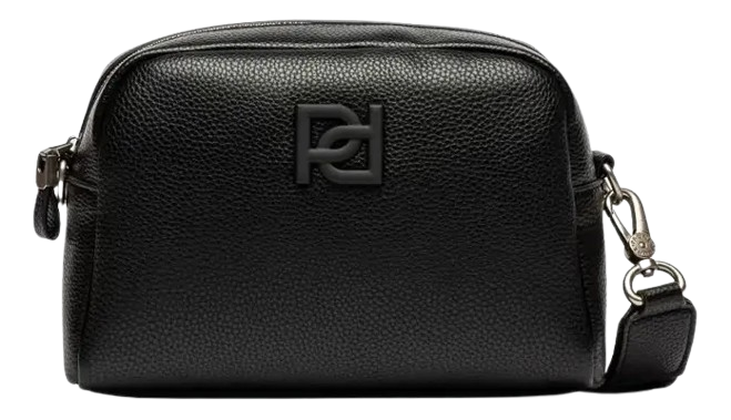 BANDOLERA TESA EFECTO CUERO NEGRO