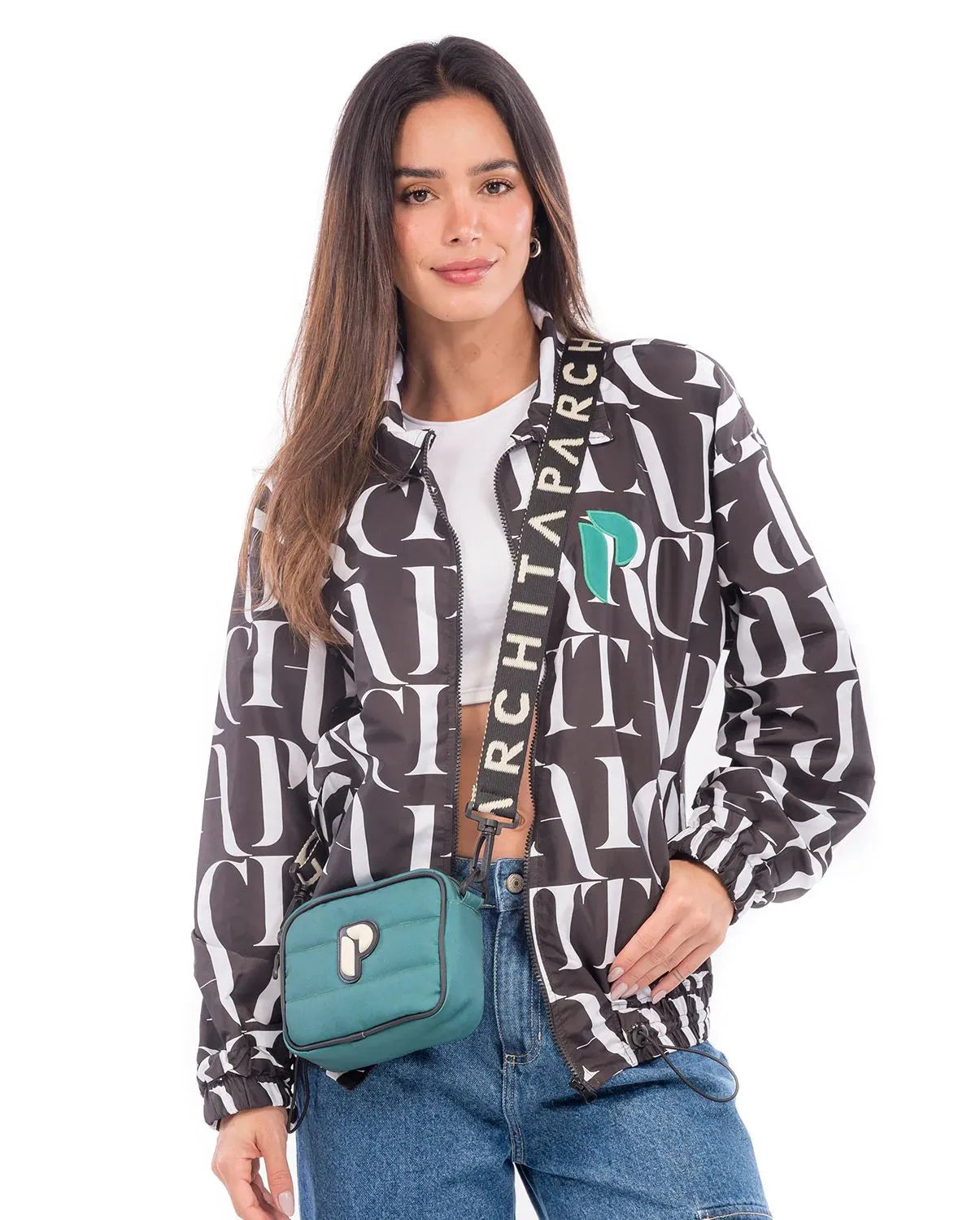 BANDOLERA GRETA VERDE BOTELLA