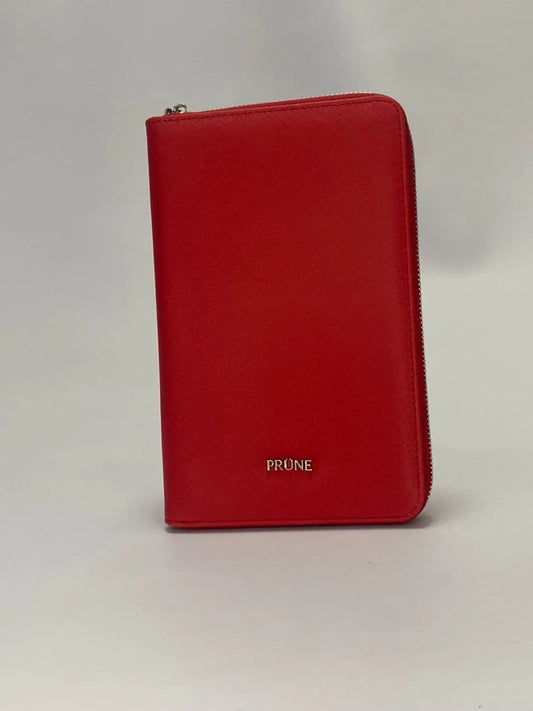 PORTA PASAPORTE TRAVEL ROJO