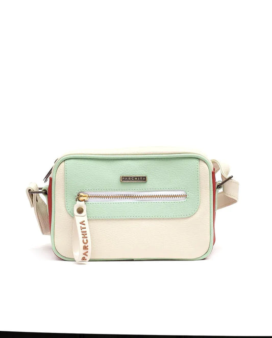Bandolera Shitake Beige/Granate