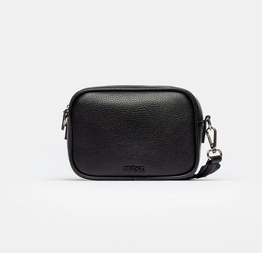 MINI BAG ADISA EFECTO CUERO NEGRO