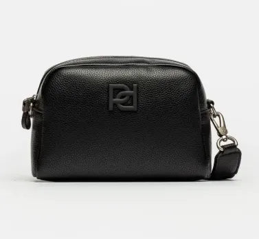 BANDOLERA TESA EFECTO CUERO NEGRO